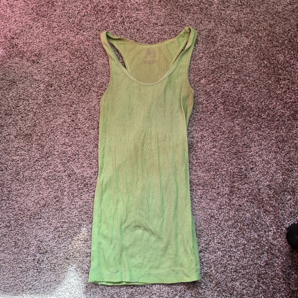 Green Sleeveless Women's Top